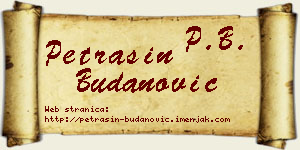 Petrašin Budanović vizit kartica